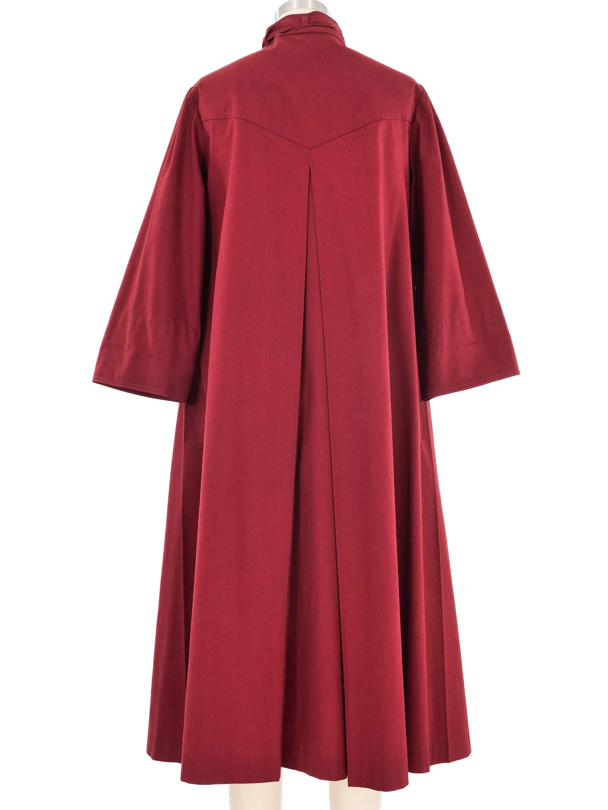 1970s Maroon Utility Tent Dress