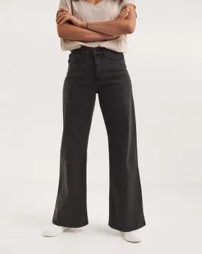 24/7 Washed Black Wide Leg Jeans made with Organic Cotton