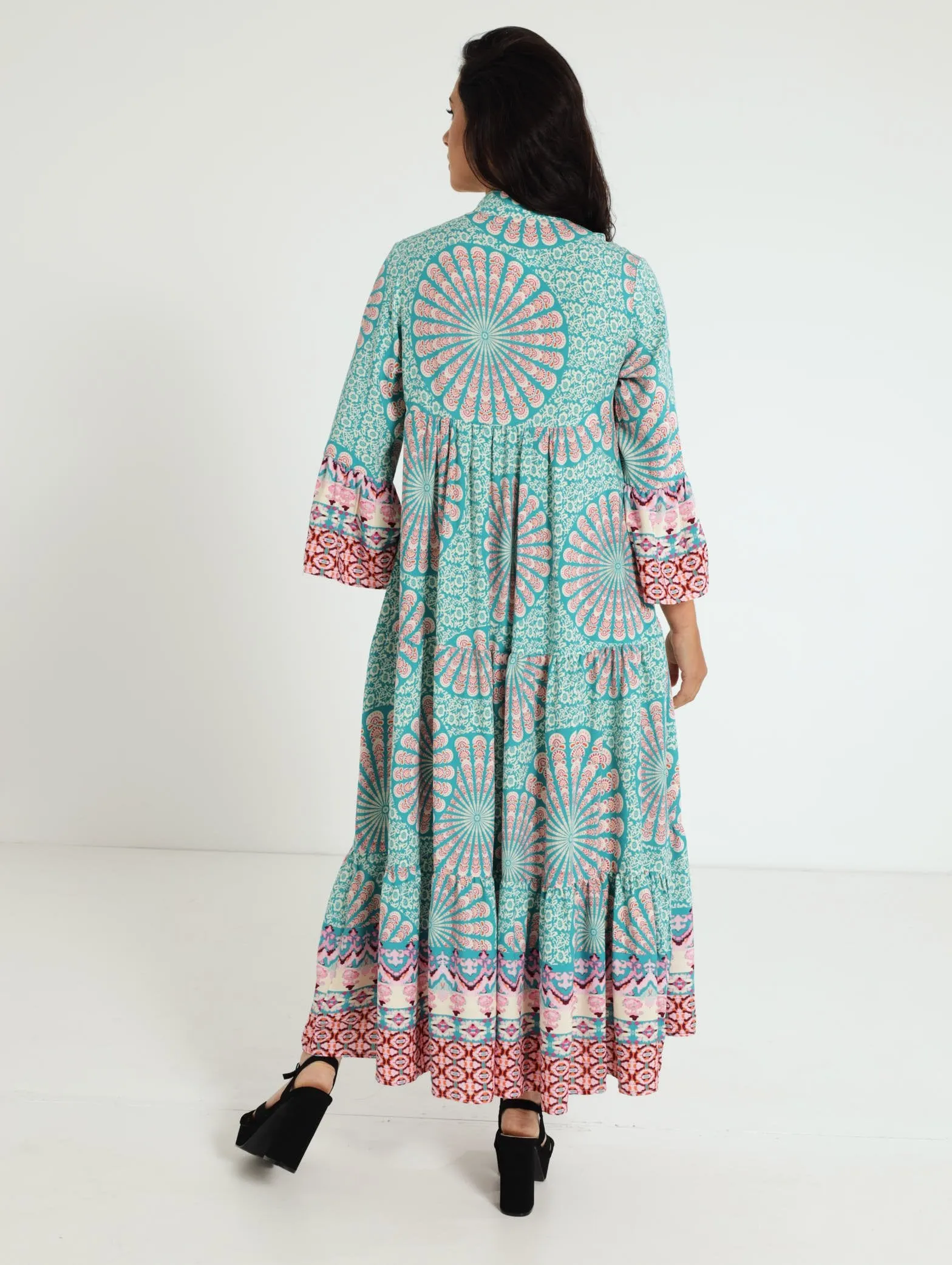 3/4 Sleeve Middle Eastern Tent Dress