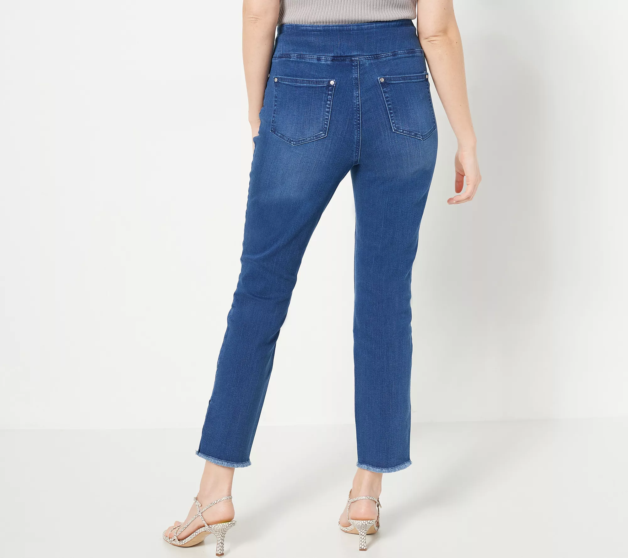 "As Is" Belle by Kim Gravel Petite TripleLuxe Denim Jeans