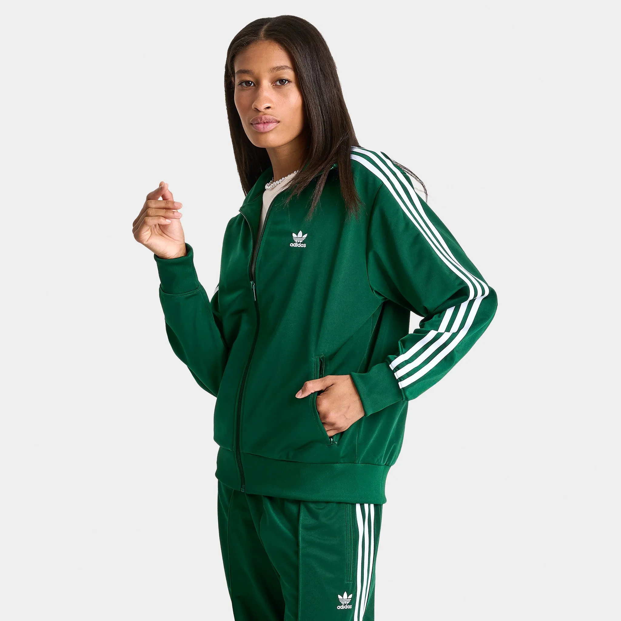 adidas Originals Women's Adicolor Firebird Track Jacket / Collegiate Green