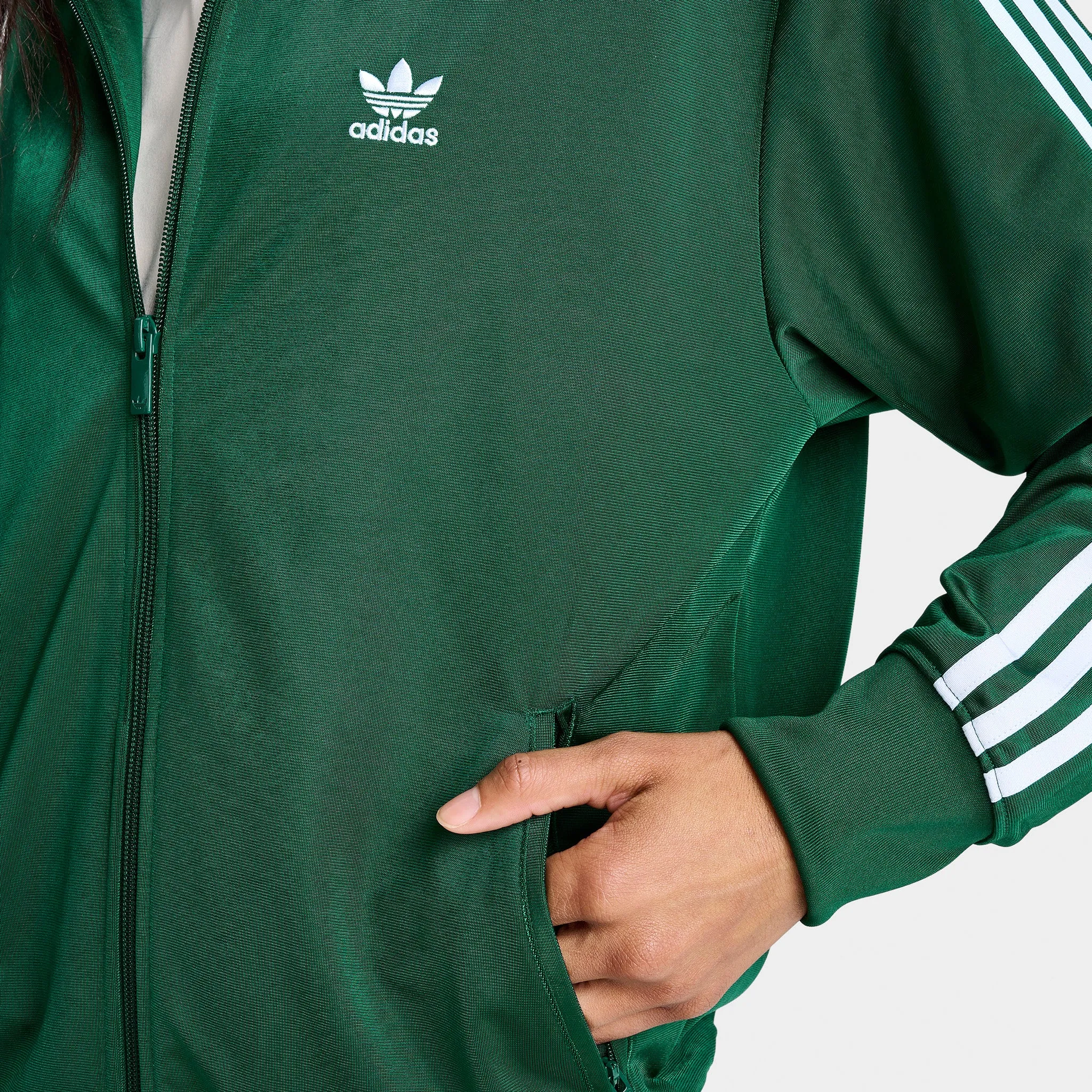 adidas Originals Women's Adicolor Firebird Track Jacket / Collegiate Green