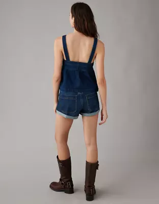 AE AE Sleeveless Denim Babydoll Top