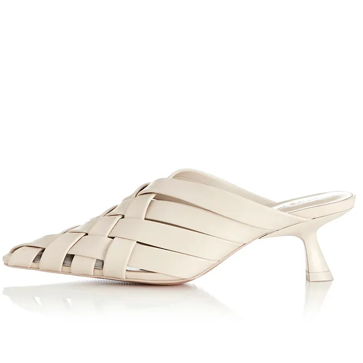 ALIAS MAE Womens Golan  Leather Mules - Bone