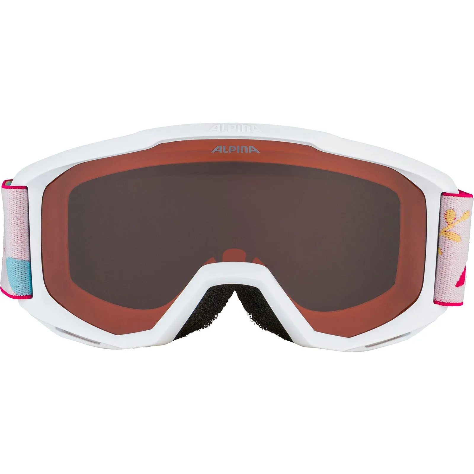 Alpina - Piney Ski Goggles Kids white flower matt