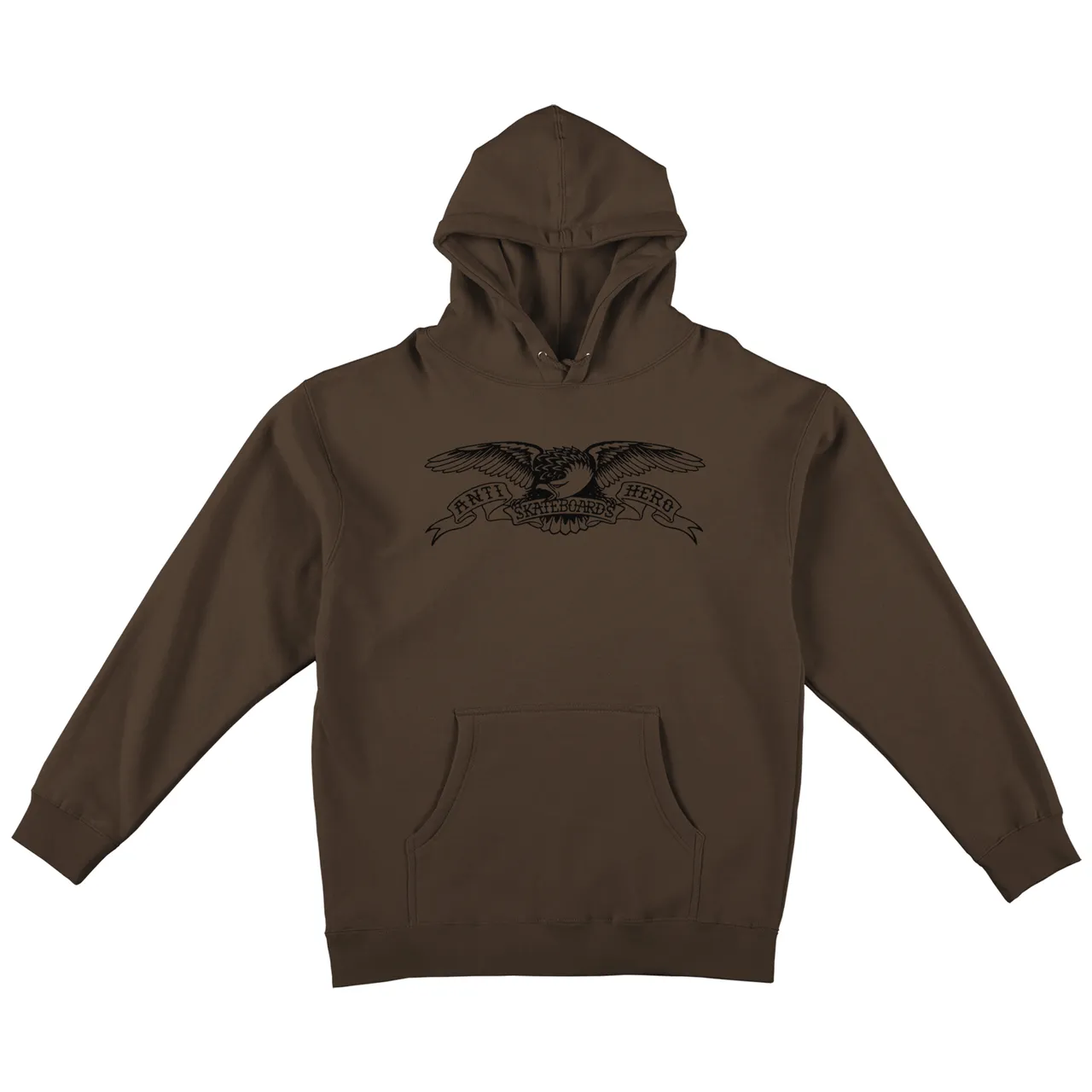 ANTIHERO SKATEBOARDS BASIC EAGLE HOODIE BROWN BLACK