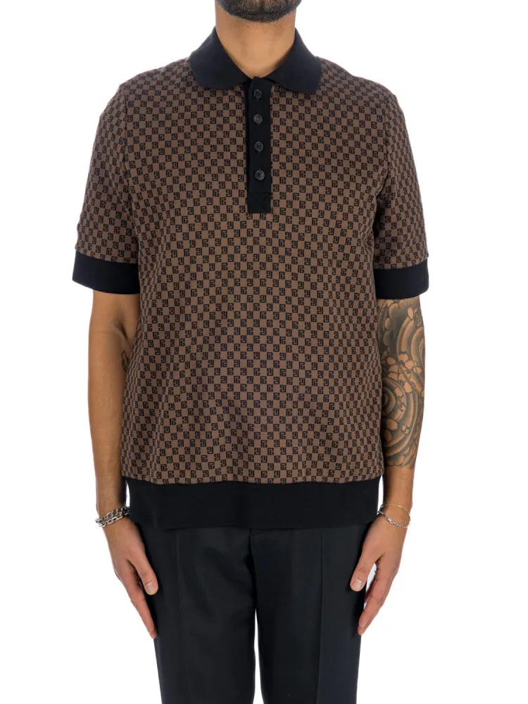 Balmain Monogram Jersey Polo | Credomen