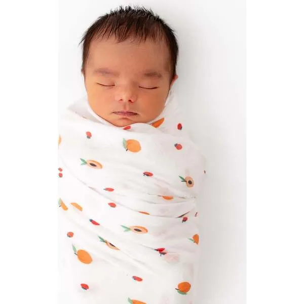 Bamboo Little Swaddle Blanket Set, Peach