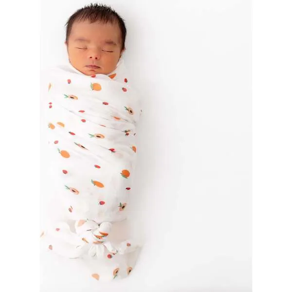 Bamboo Little Swaddle Blanket Set, Peach