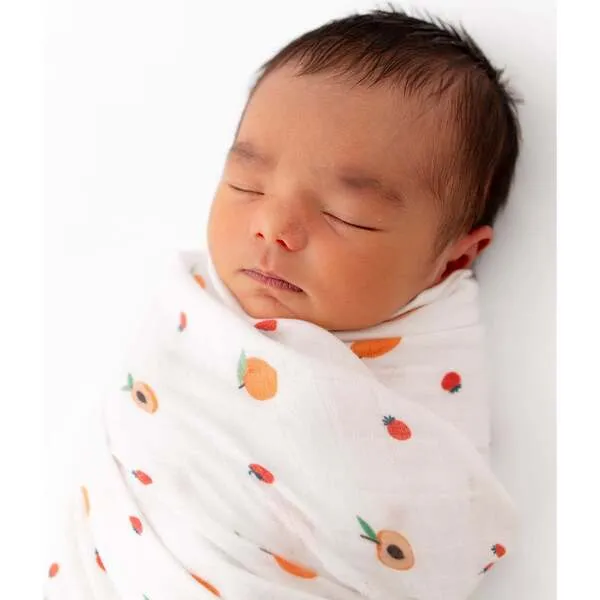 Bamboo Little Swaddle Blanket Set, Peach