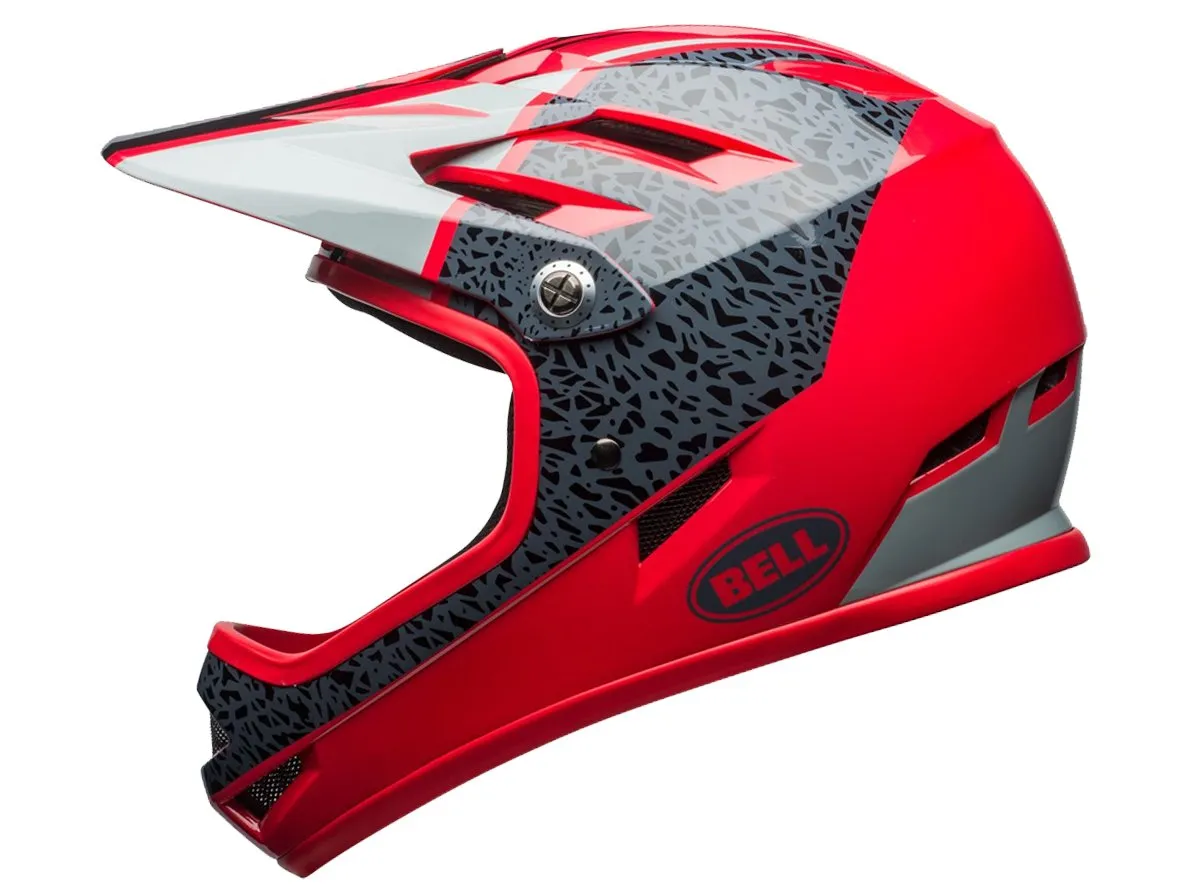 Bell Sanction Full Face Helmet - Gloss Hibiscus-Smoke Reperation