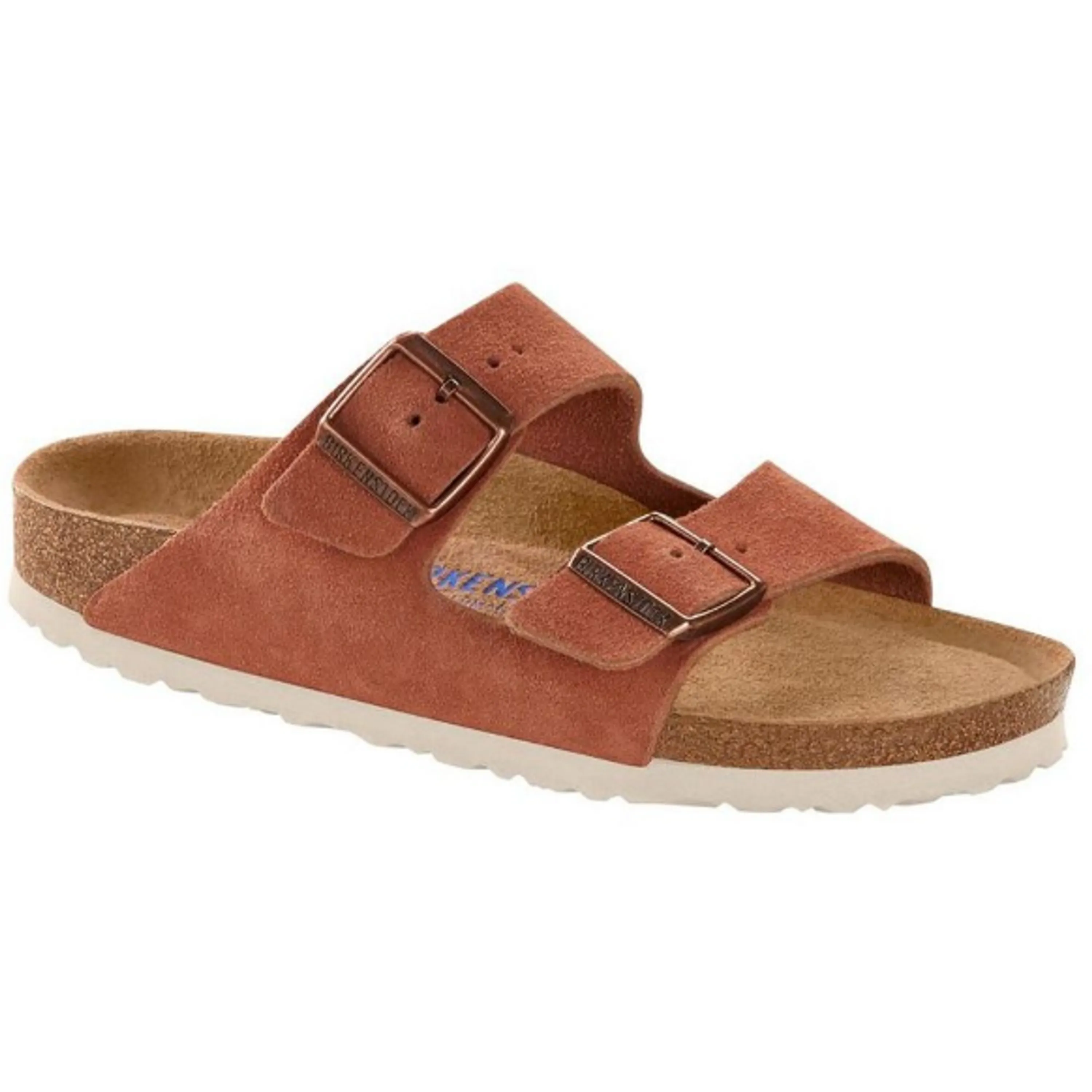 Birkenstock Arizona mules pastel red Suede leather