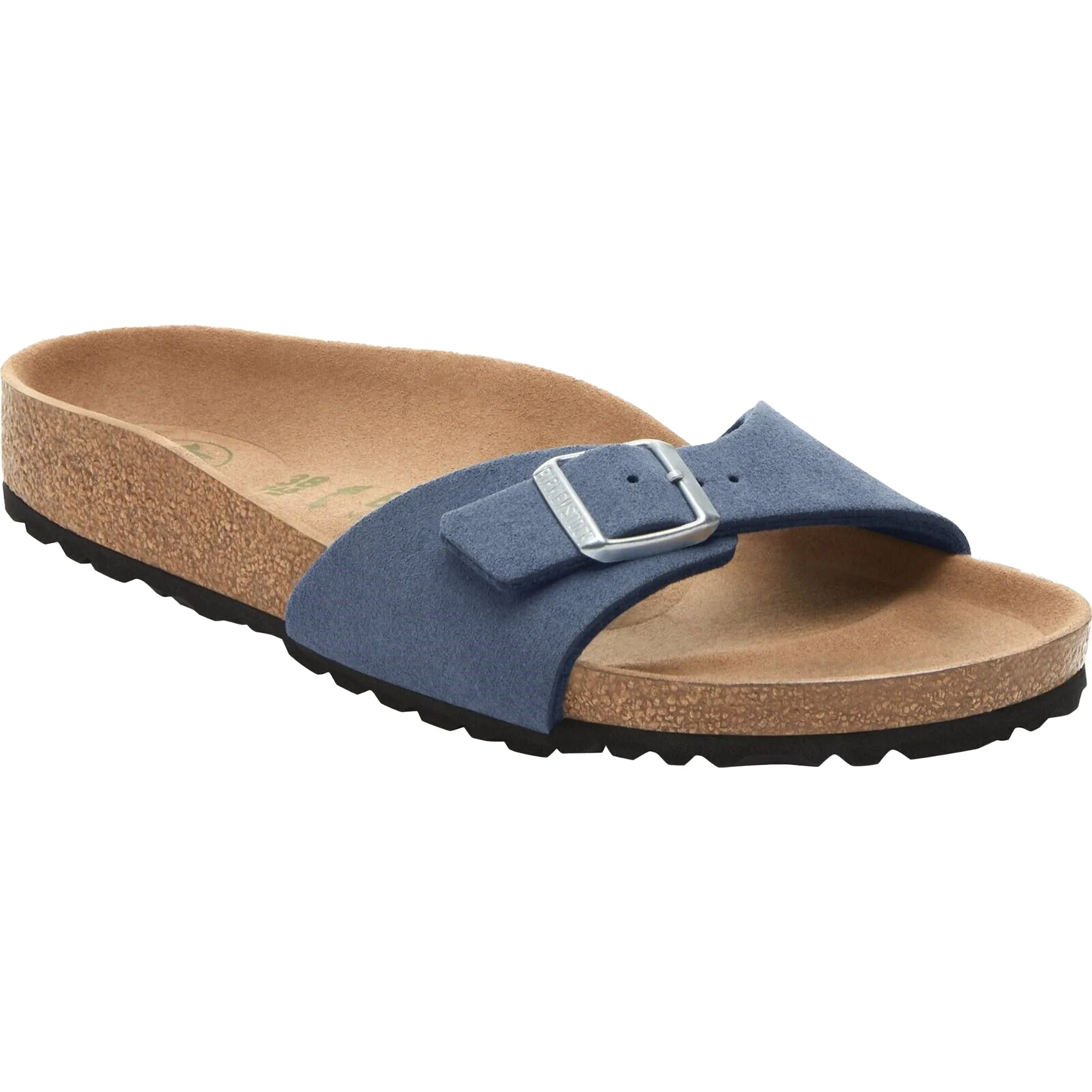 Birkenstock Madrid Soft Birki Vegan Slides Sandals Mules Grey Purple Blue