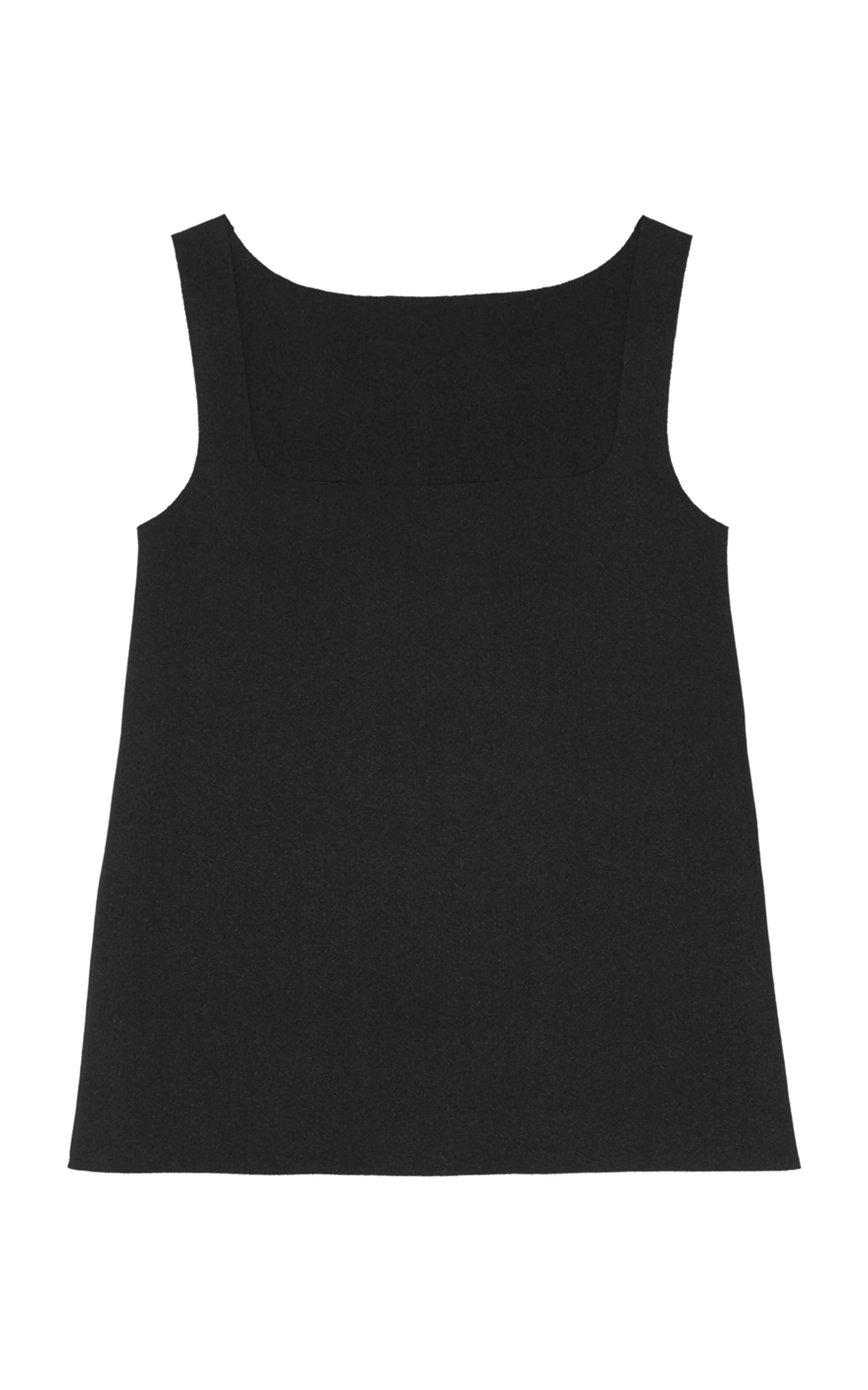 BIRROT Sleeveless Bonded Crepe Top