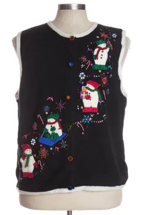 Black Ugly Christmas Vest 36317