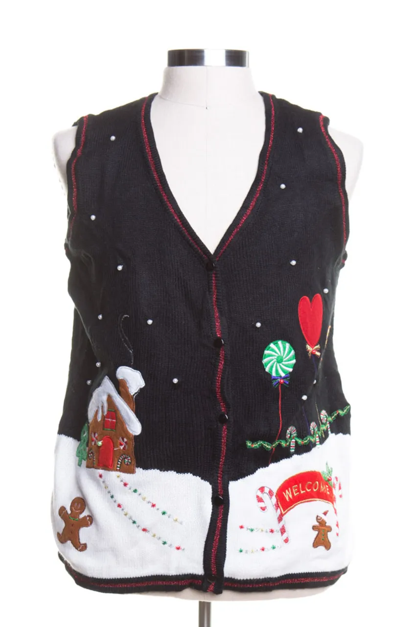 Black Ugly Christmas Vest 44162