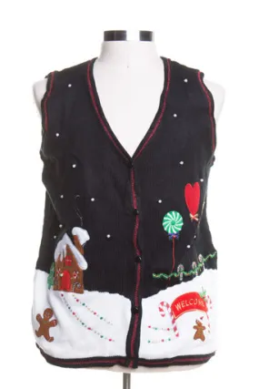 Black Ugly Christmas Vest 44162