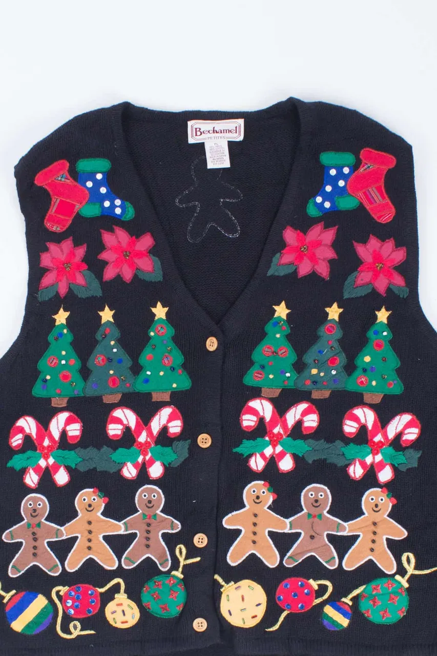 Black Ugly Christmas Vest 54309