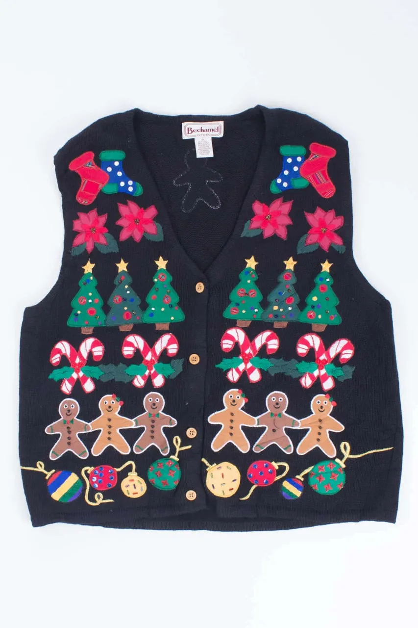 Black Ugly Christmas Vest 54309