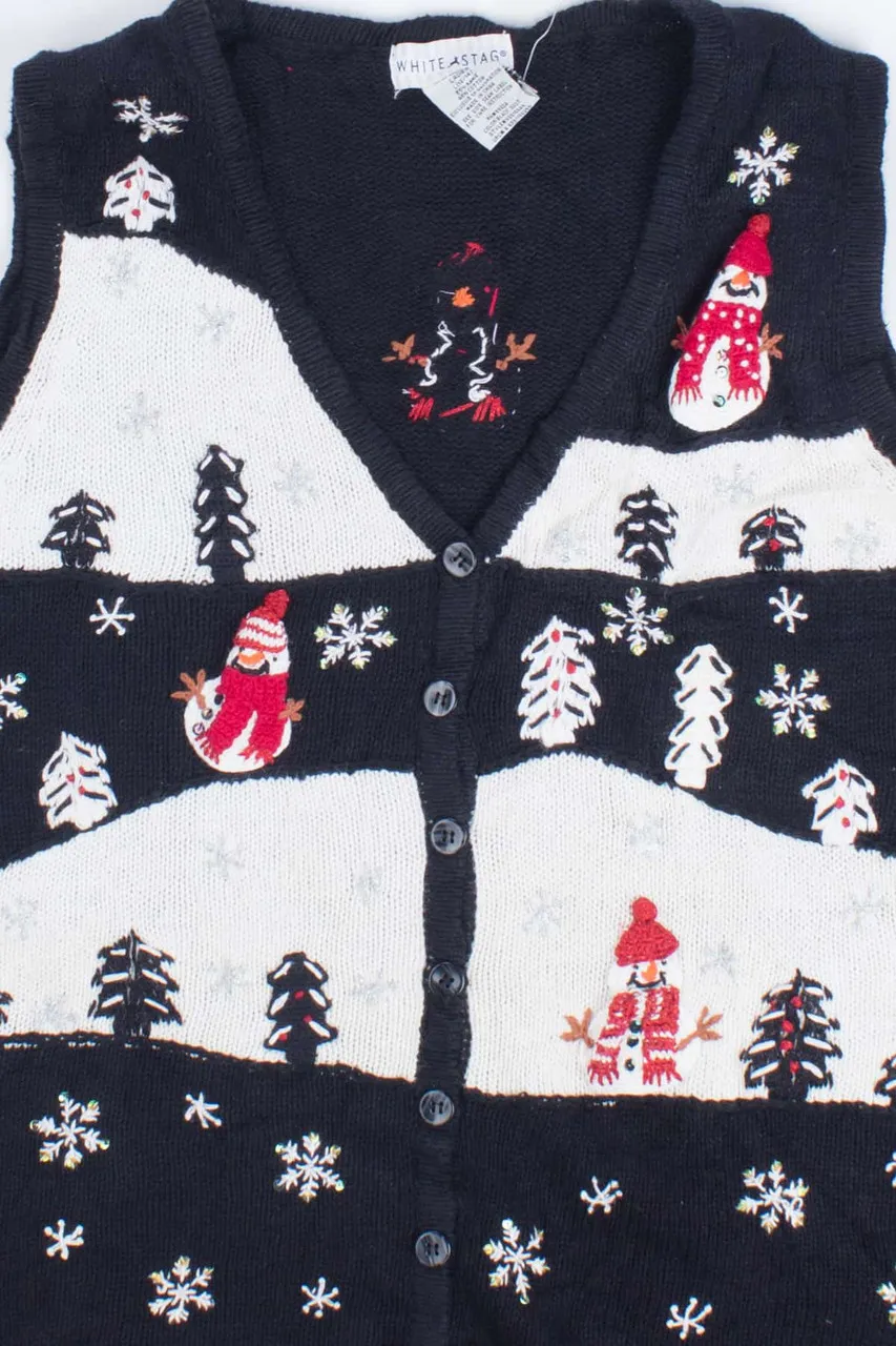 Black Ugly Christmas Vest 55143