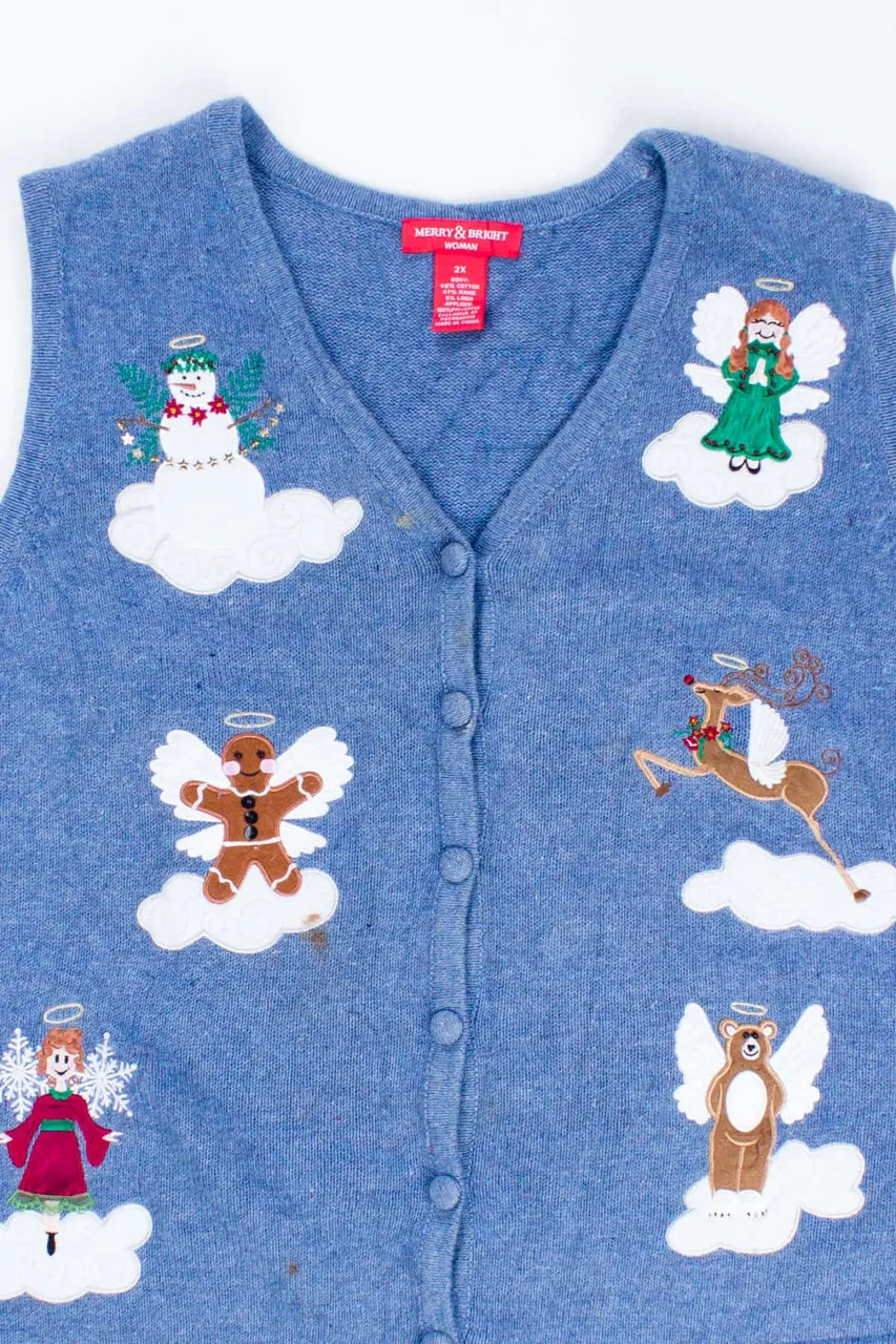 Blue Ugly Christmas Vest 54719