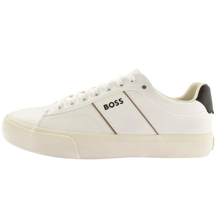 BOSS Aiden Tenn Trainers White