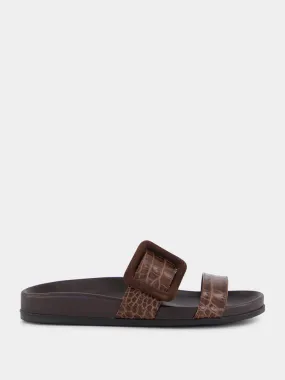 Brown Calf Leather Sandals