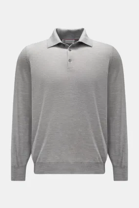 BRUNELLO CUCINELLI knit polo grey