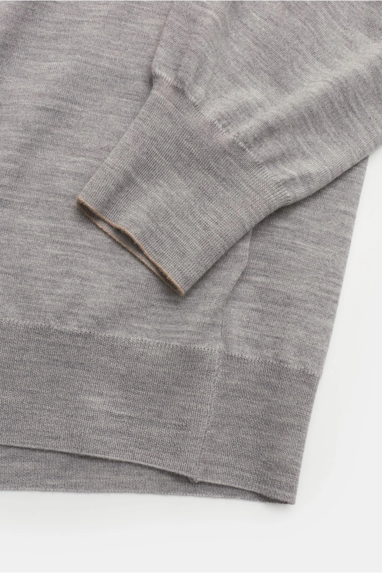 BRUNELLO CUCINELLI knit polo grey