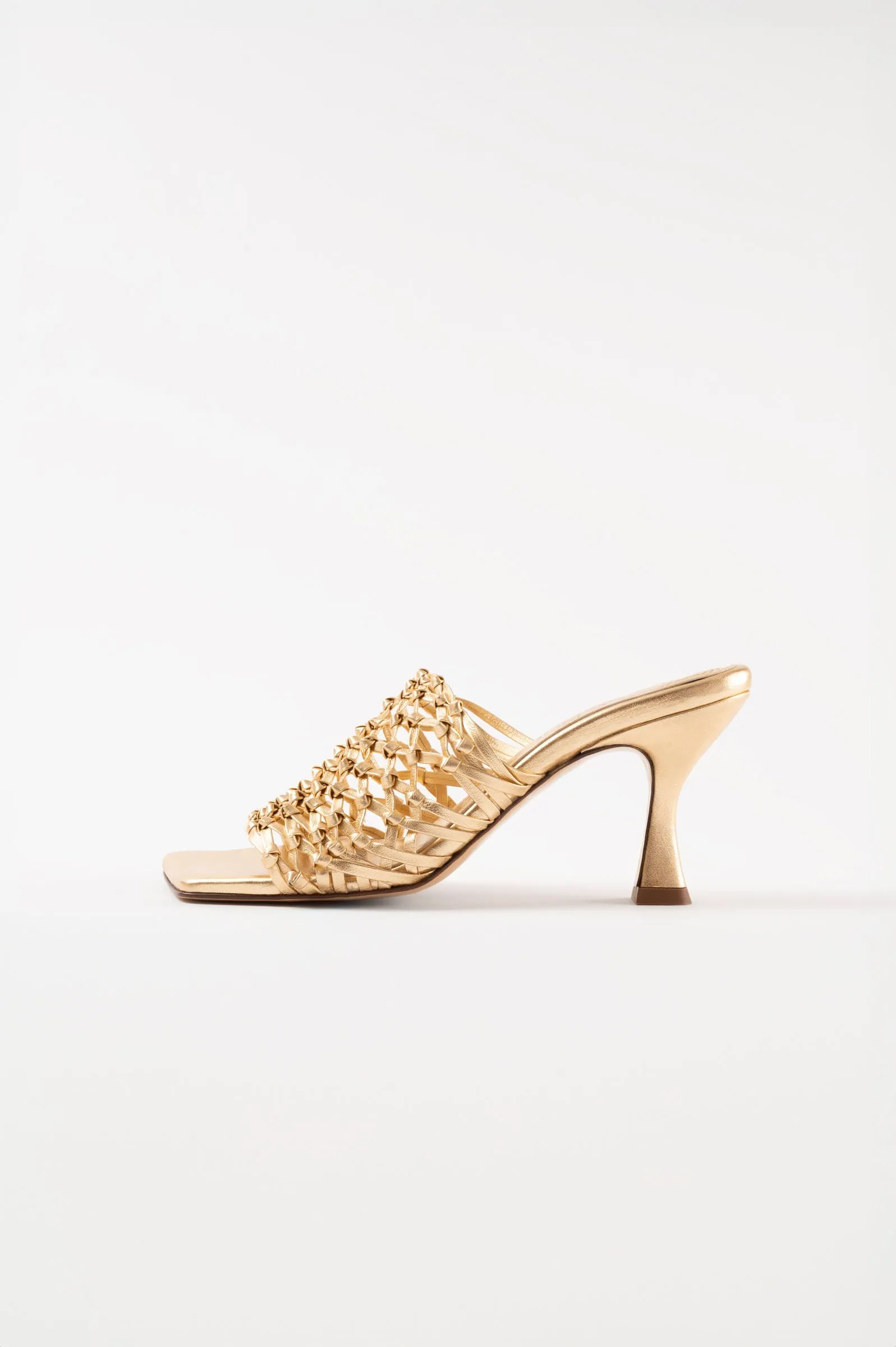 CABO - Gold Woven Leather Sandals