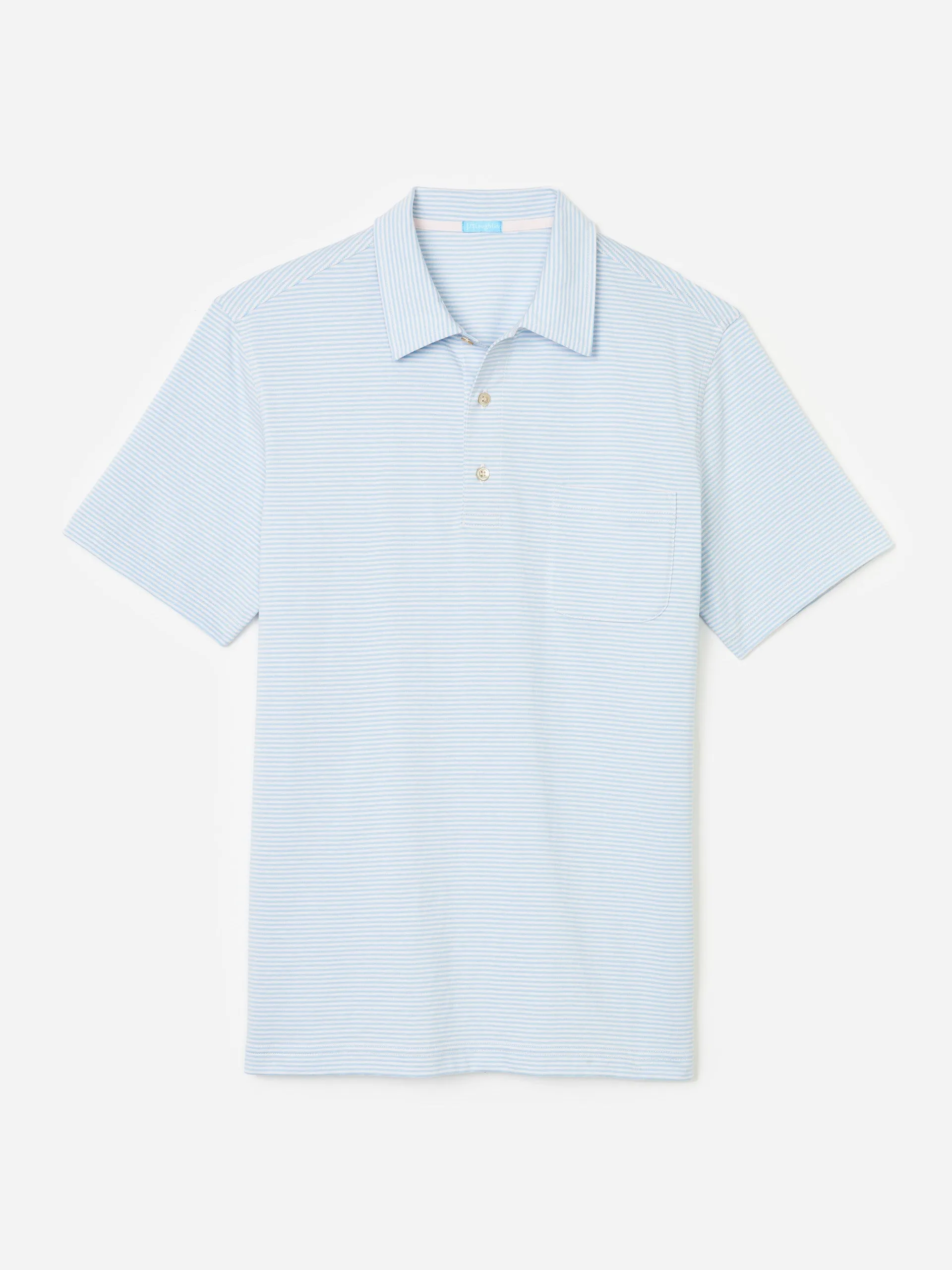 Callahan Cotton Polo in Stripe