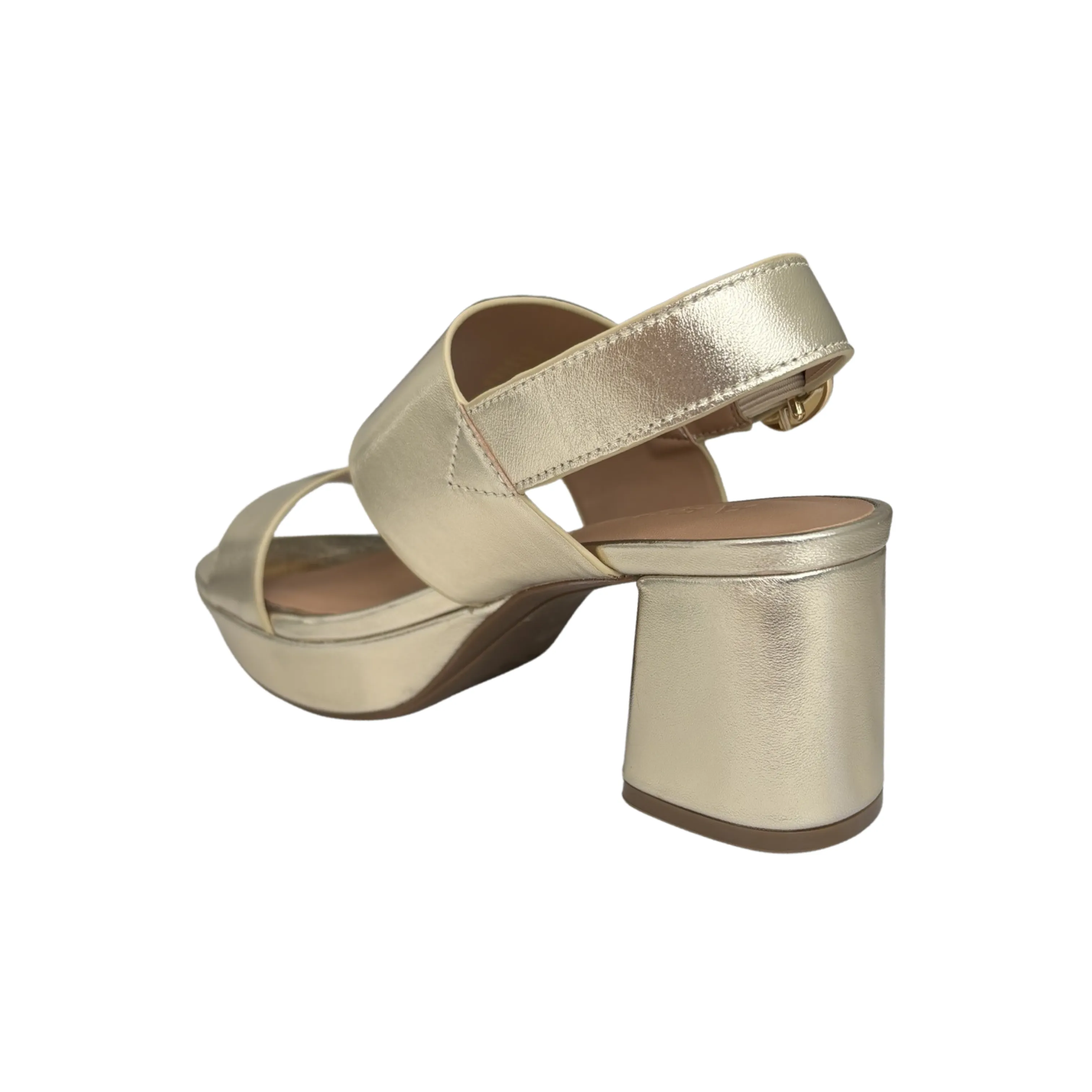 Camera Gold Metallic Sandal