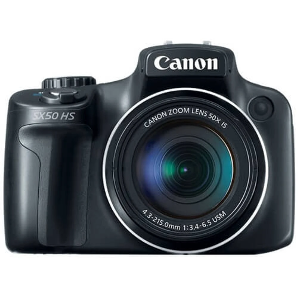 Canon 6352B001 PowerShot 12.0 Megapixel Digital Camera (Black) - OPEN BOX SX50 PowerShot SX50 HS | Electronic Express