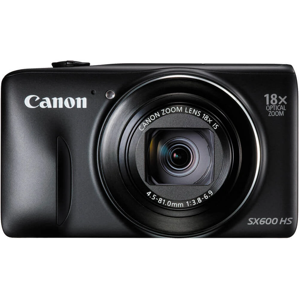 Canon SX600BK PowerShot SX600 16MP 18x Zoom Black Digital Camera - OPEN BOX | Electronic Express