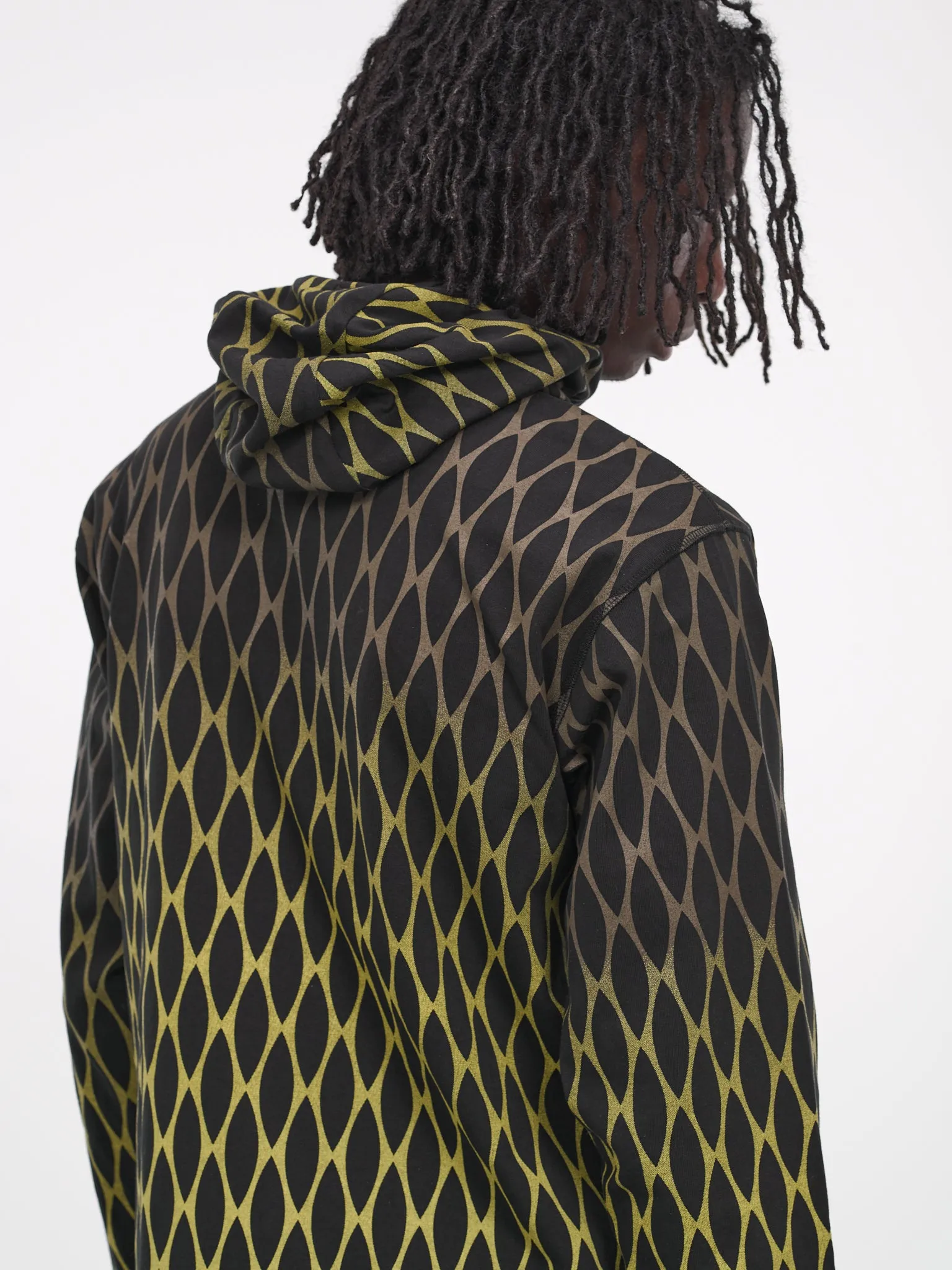 Chain Print Hoodie (KUW3ML02KR-C4001-999-BLACK)