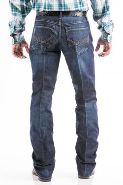 Cinch Mens Ian Slim Fit Stretch Dark Stonewash Jeans - MB65436001