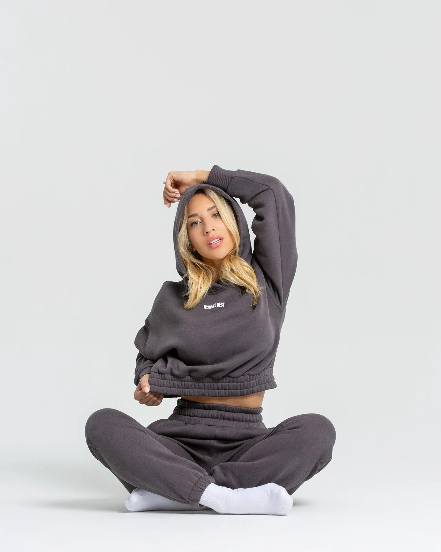 Comfort Cropped Hoodie | Charcoal