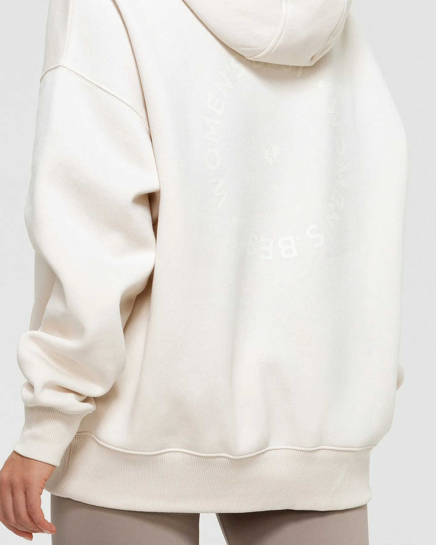 Comfort Oversized Graphic Hoodie | Off White