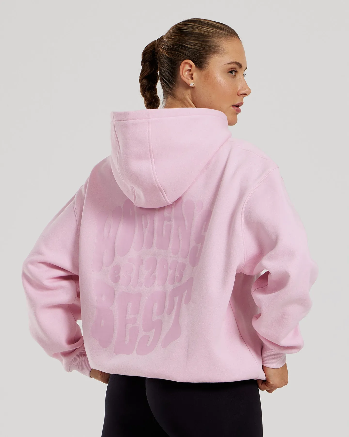 Comfort Oversized Statement Graphic Hoodie | Quartz