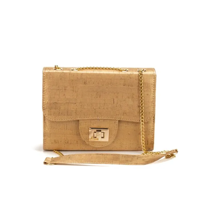 Cork Crossbody Bag Vilamoura | Gold Chain | Vegan | 5 Colors