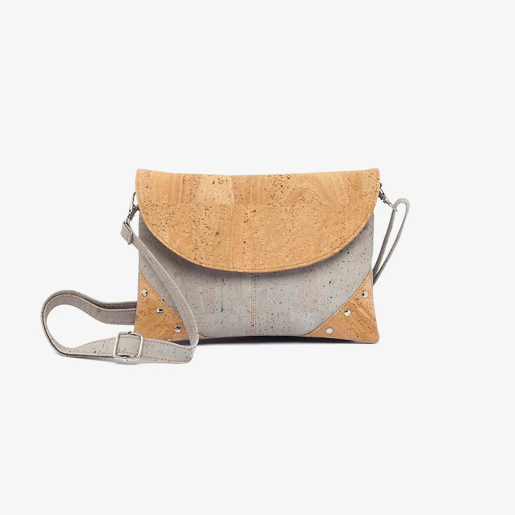 CROSSBODY BAG WITH STUDS BLACK | Cork Bags Vegan