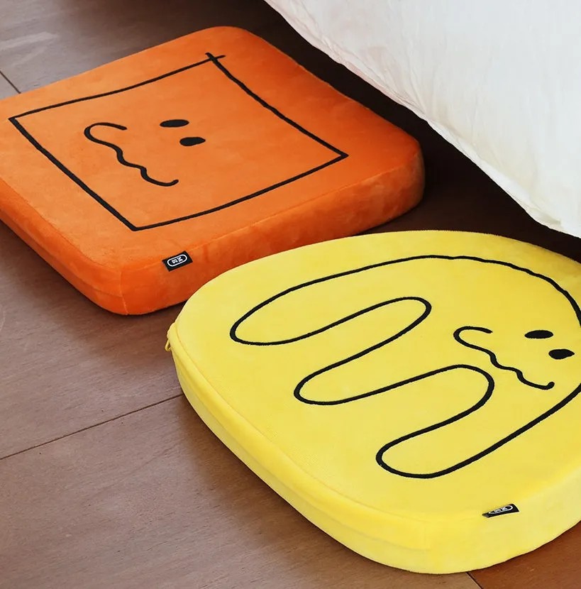 Cute Characters Shaped Sofa Cushions Pillow Soft Back Chair Foams Floor Sofa Yellow Orange Mint Gifts Home Decor Reading Support