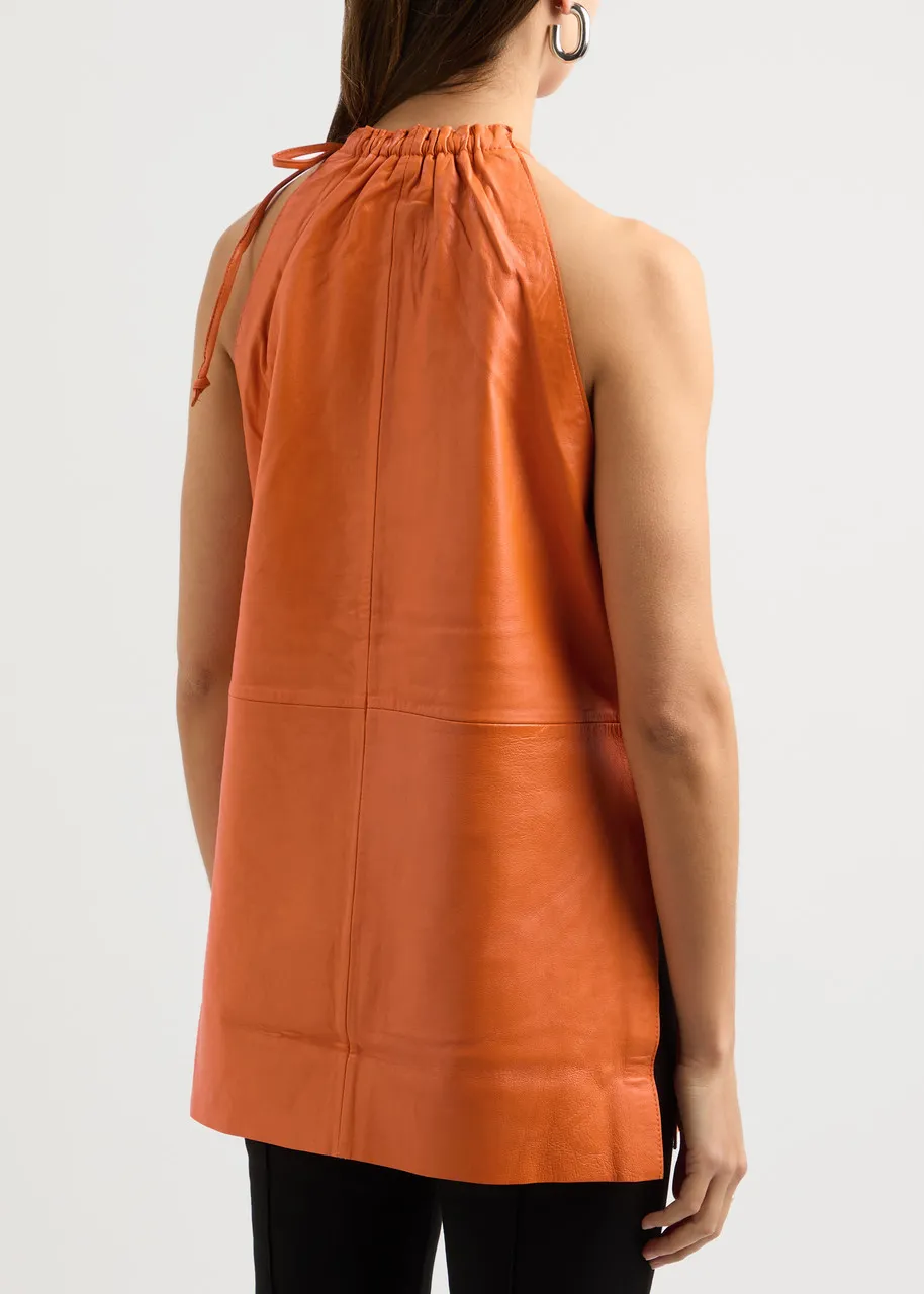 DAY BIRGER ET MIKKELSEN Amice sleeveless leather top -                         -                     -                