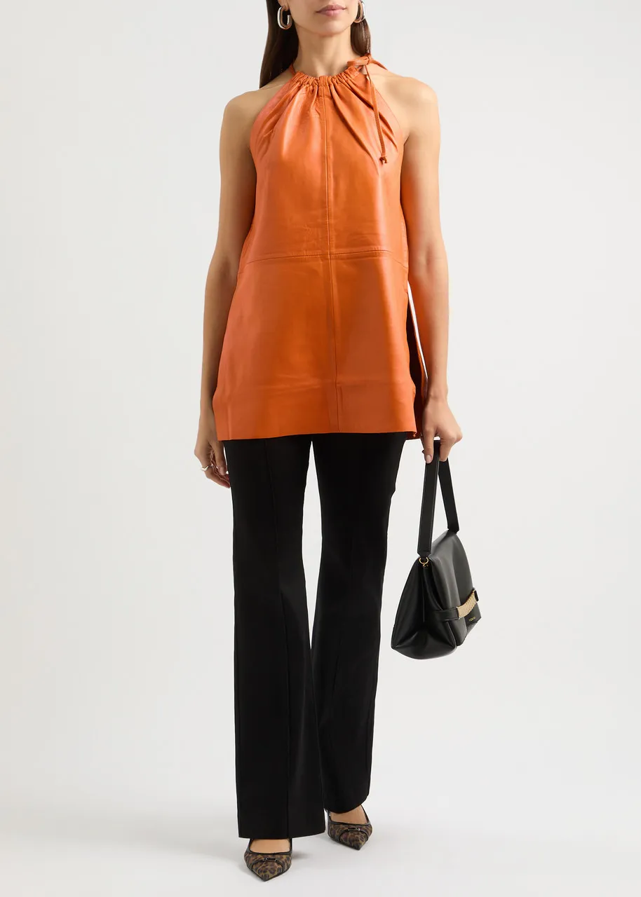 DAY BIRGER ET MIKKELSEN Amice sleeveless leather top -                         -                     -                