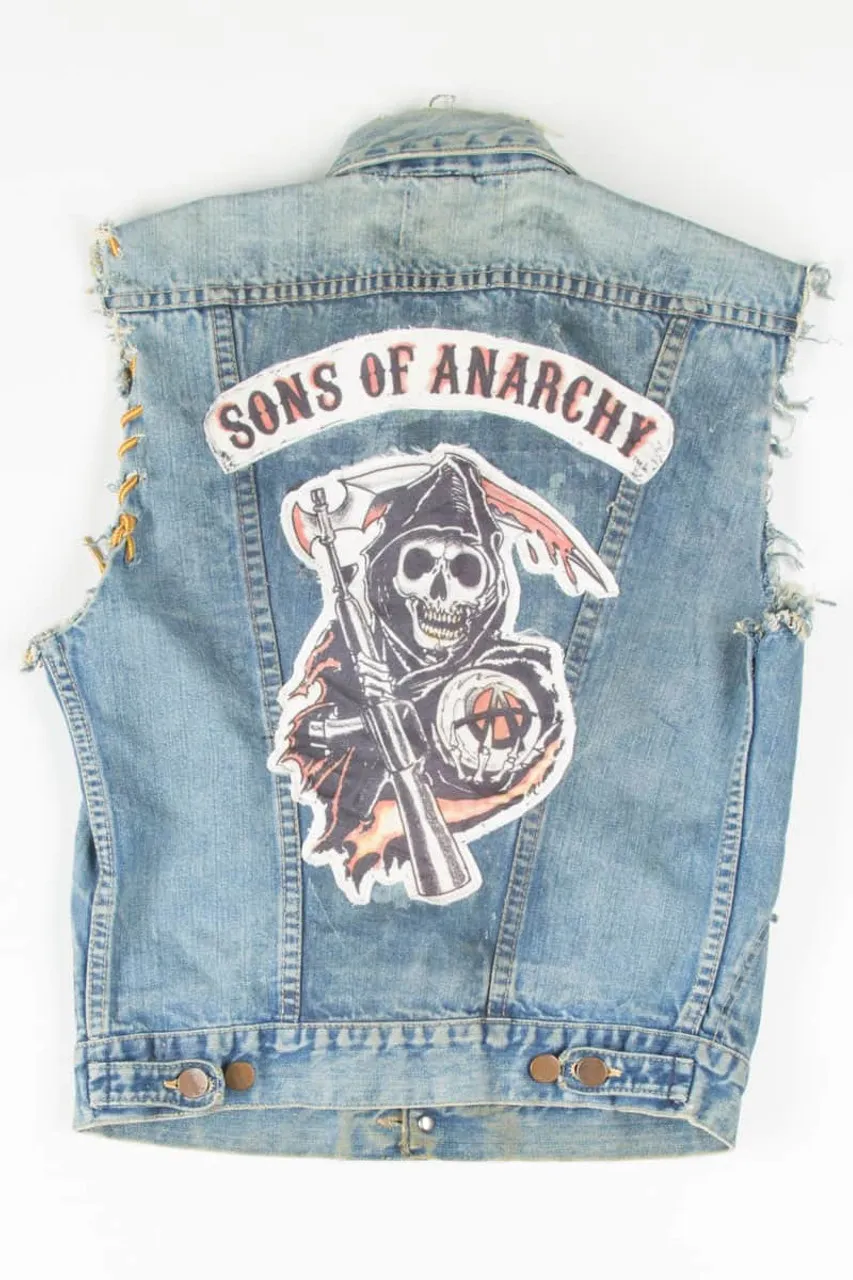 Distroyed Sons of Anarchy Denim Vest