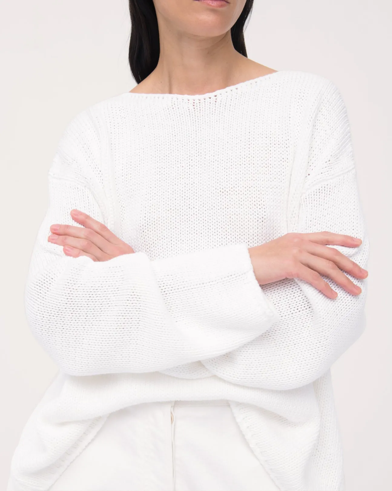 Draped Knit Sweater