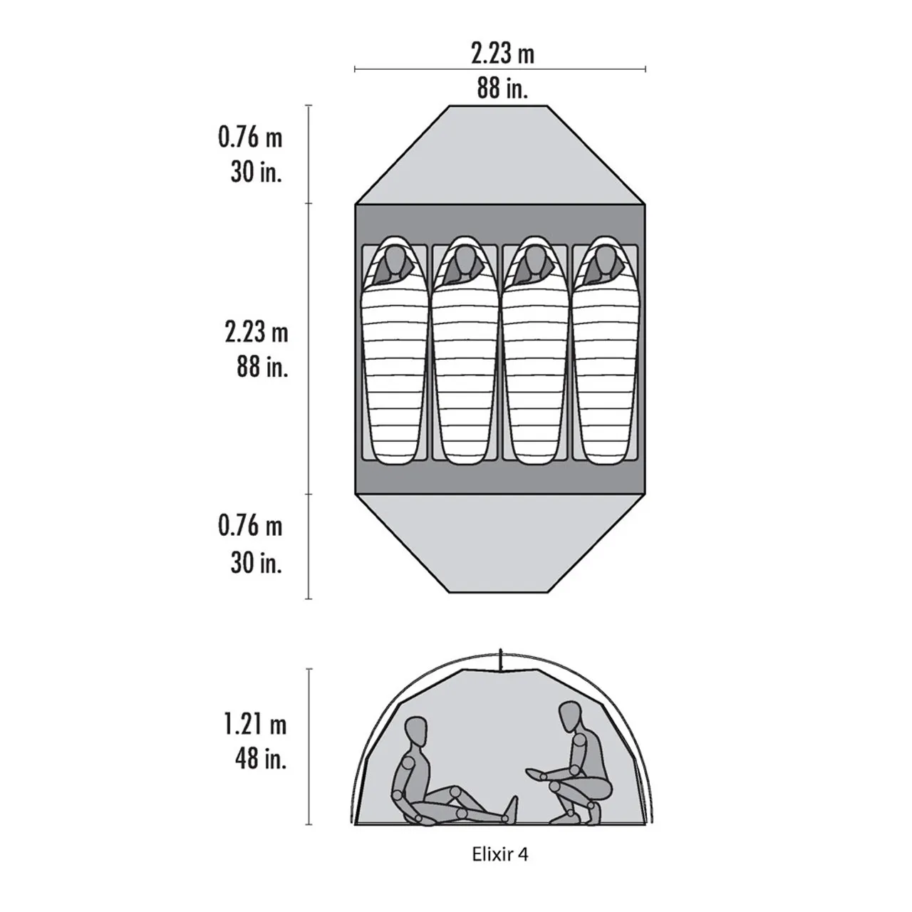 Elixir 4 Person Tent & Footprint