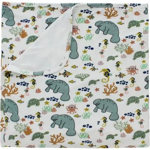 Emerson and Friends Manatee Luxury Bamboo Blanket