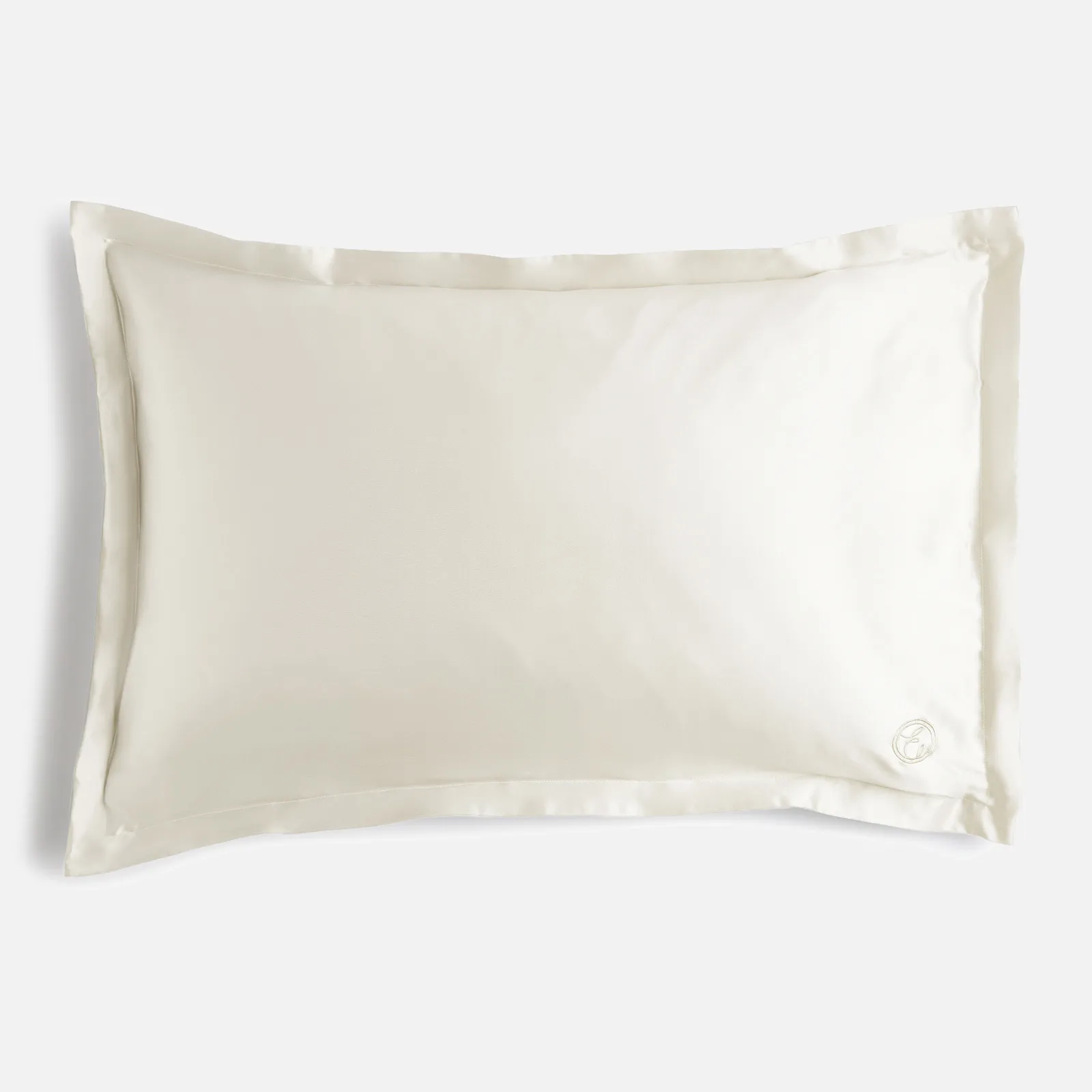 ESPA Home Oxford Edge Silk Pillowcase - Pearl White | Coggles