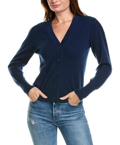 Forte Cashmere Buttoned Short Cashmere Cardigan